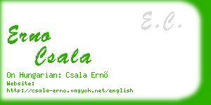 erno csala business card